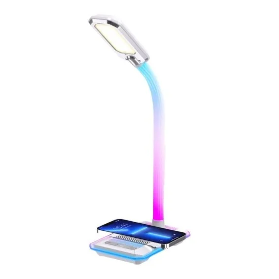 Porodo Gaming E-Sports Desk Lamp With Charging Base - White